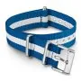 Timex Double-Layered Nylon Slip-Thru TW7C07300 Pasek Timex materiałowy 18 mm biało-niebieski