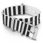 Timex Double-Layered Nylon Slip-Thru TW7C07600 Pasek Timex materiałowy 18 mm biało-czarny