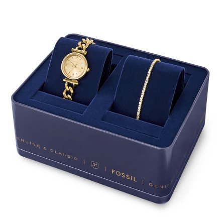 Fossil Carlie Zestaw Zegarek Damski + Bransoletka ES5387SET