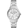 Fossil Gilmore zegarek damski srebrny z bransoletką i datownikiem ES5393
