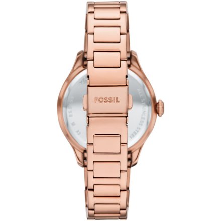 Fossil Gilmore zegarek damski różowozłoty z bransoletką i datownikiem ES5394
