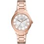 Fossil Gilmore zegarek damski różowozłoty z bransoletką i datownikiem ES5394