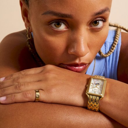 Fossil Raquel zegarek damski złoty na bransolecie ES5398