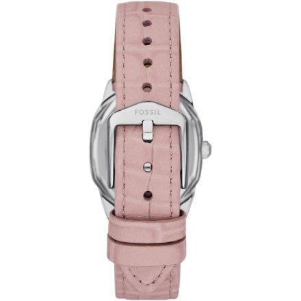 Fossil Harlow zegarek damski srebrny retro na różowym pasku ES5406