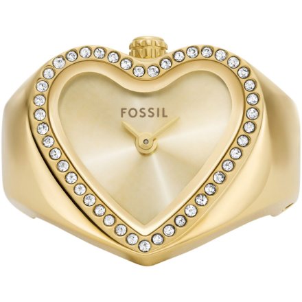 Fossil WATCH RING Zegarek Pierścionek serce złoty ES5407