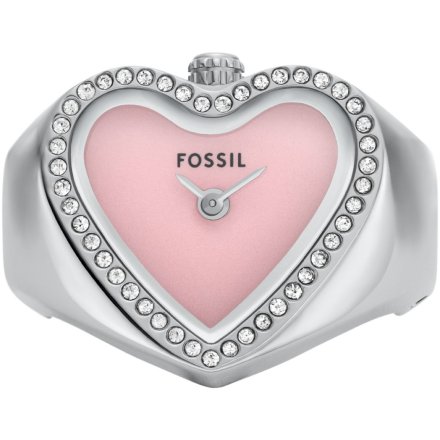 Fossil WATCH RING Zegarek Pierścionek serce srebrny ES5408