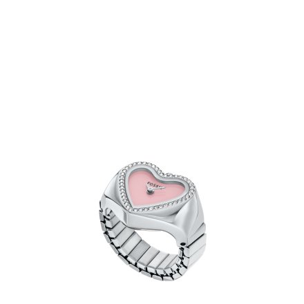 Fossil WATCH RING Zegarek Pierścionek serce srebrny ES5408