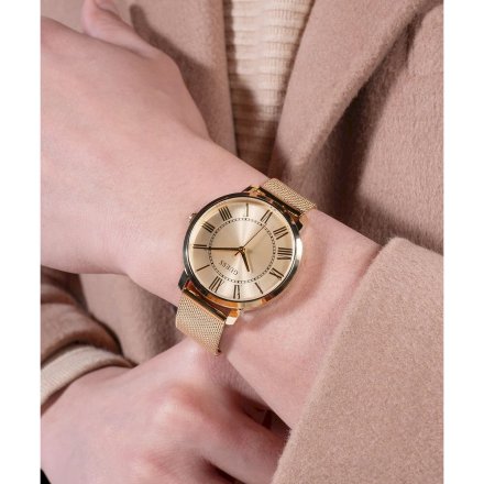 Guess Classic zegarek złoty z bransoletką GW0832G1