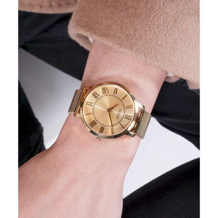 Guess Classic zegarek złoty z bransoletką GW0832G1