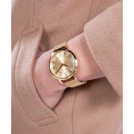 Guess Classic zegarek złoty z bransoletką GW0832G1