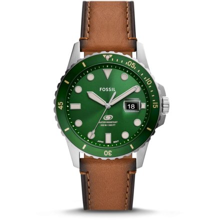 Fossil BLUE DIVE Zegarek Męski na brązowym pasku FS5946