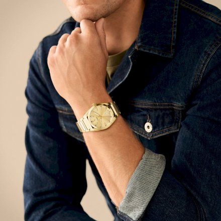 Fossil Everett Zegarek Męski Złoty na bransolecie FS5965