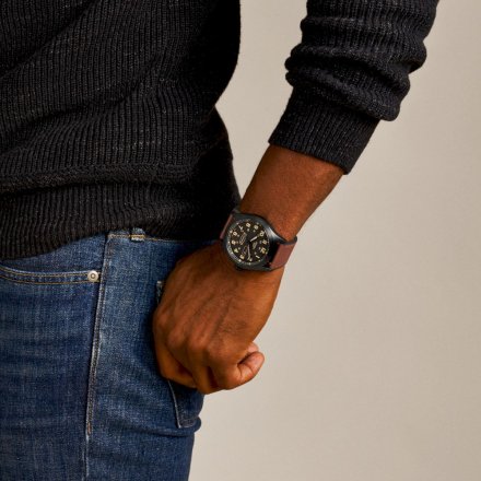 Fossil Defender Solar Zegarek Męski na brązowym pasku FS5978