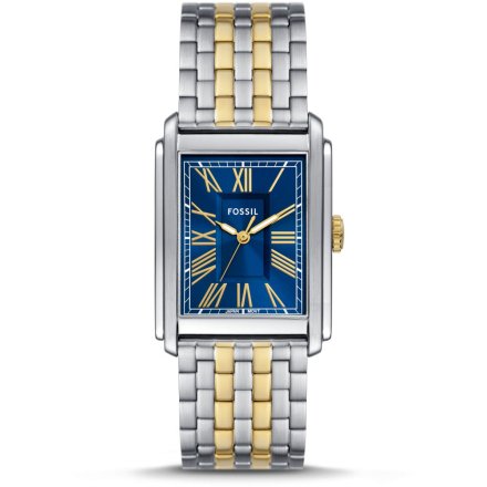 Fossil Carraway Zegarek Męski Srebrno-Złoty na bransolecie FS6010