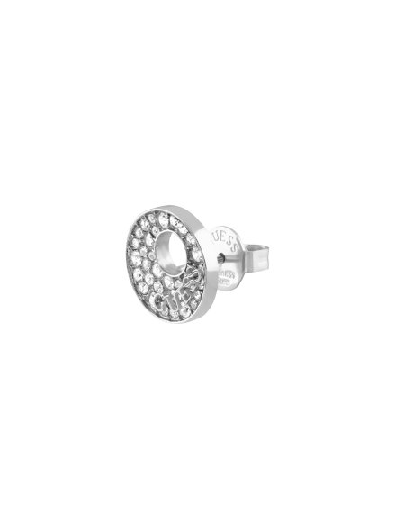 Guess BLOOMING SUMMER srebrne kolczyki z kryształami wkrętki JUBE05225JWRH