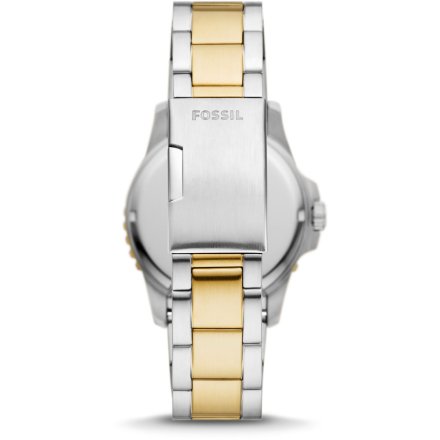 Fossil BLUE DIVE Zegarek Męski na srebrno-złotej bransolecie FS6034