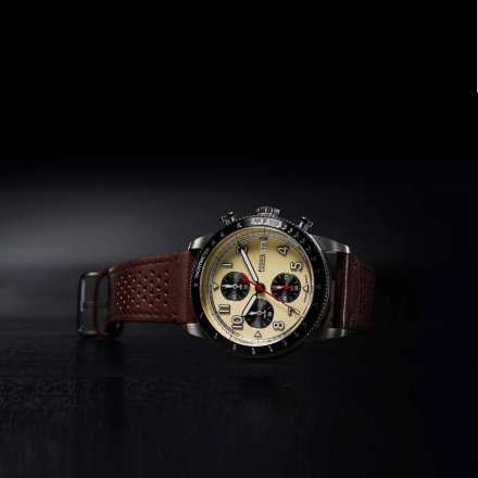 Fossil Sport Tourer Chronograph Zegarek Męski na brązowym pasku FS6042