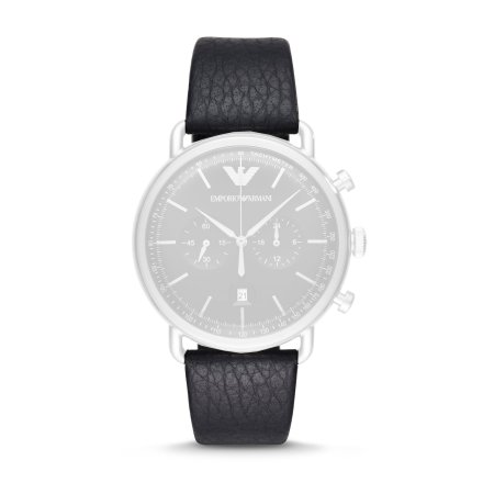 Granatowy pasek skórzany Emporio Armani 22 mm Aviator AR11105