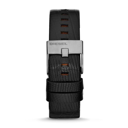 Czarny pasek skórzany Diesel 22 mm Mini Daddy Pasek DZ7328