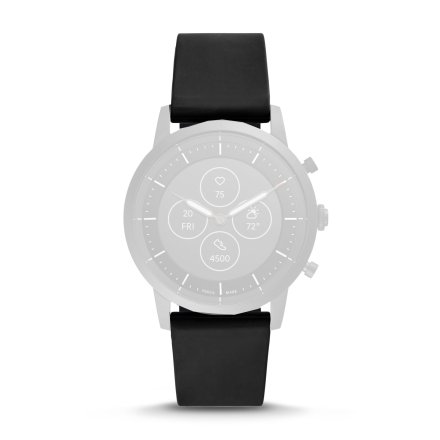 Czarny pasek do zegarka / smartwatcha Fossil HR Collider 22mm FTW7010