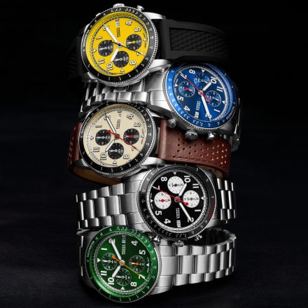 Fossil Sport Tourer Chronograph Zegarek Męski na czarnym pasku FS6044