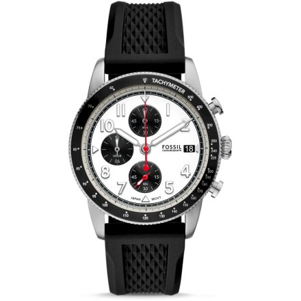 Fossil Sport Tourer Chronograph Zegarek Męski na czarnym pasku FS6087