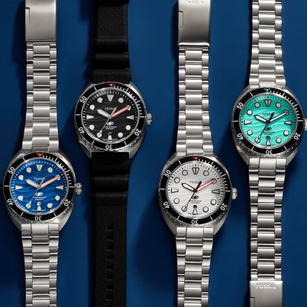 Fossil Breaker Zegarek Męski na srebrnej bransolecie FS6064