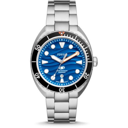 Fossil Breaker Zegarek Męski na srebrnej bransolecie FS6064