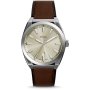 Fossil Everett Zegarek Męski Srebrny na brązowym pasku FS6071