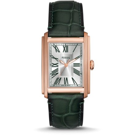 Fossil Carraway Zegarek Męski Złoty na zielonym pasku FS6077
