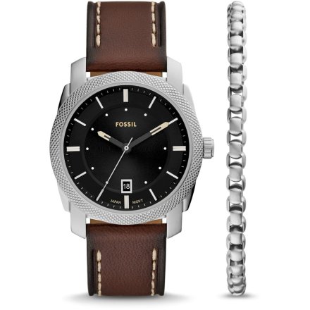 Fossil Machine Zestaw Zegarek Męski + Bransoletka FS6081SET