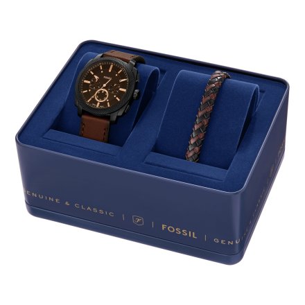 Fossil Machine Chronograph Zestaw Zegarek Męski + Bransoletka FS6102SET
