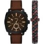 Fossil Machine Chronograph Zestaw Zegarek Męski + Bransoletka FS6102SET