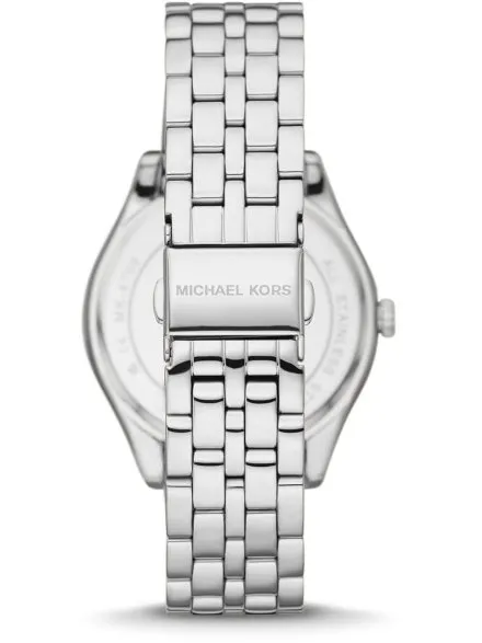 Michael Kors Harlowe MK4708 srebrny zegarek damski z kryształkami