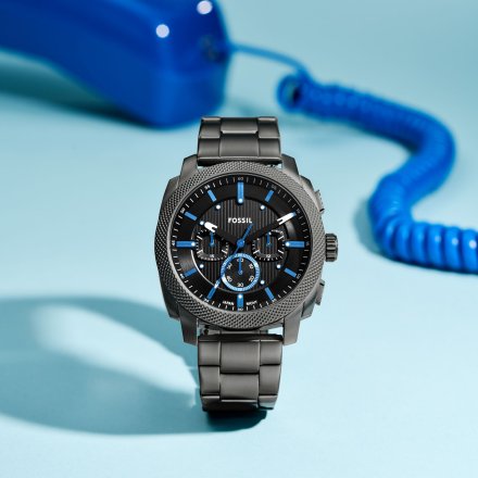 Fossil Machine Chronograph Zegarek Męski na bransolecie FS6098