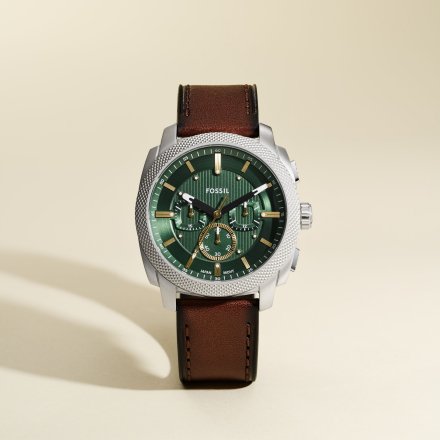Fossil Machine Chronograph Zegarek Męski na brązowym pasku FS6100