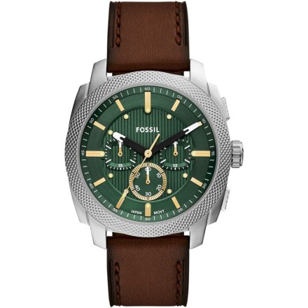 Fossil Machine Chronograph Zegarek Męski na brązowym pasku FS6100