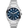 Fossil Everett Chronograph Zegarek Męski Srebrny na bransolecie FS6104