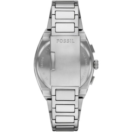 Fossil Everett Chronograph Zegarek Męski Srebrny na bransolecie FS6105