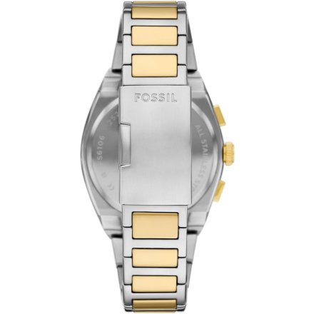 Fossil Everett Chronograph Zegarek Męski Srebrno-Złoty na bransolecie FS6106