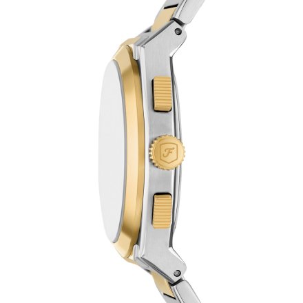 Fossil Everett Chronograph Zegarek Męski Srebrno-Złoty na bransolecie FS6106