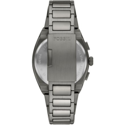 Fossil Everett Chronograph Zegarek Męski Grafitowy na bransolecie FS6107