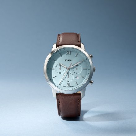 Fossil Neutra Chronograph Zegarek Męski na brązowym pasku FS6109