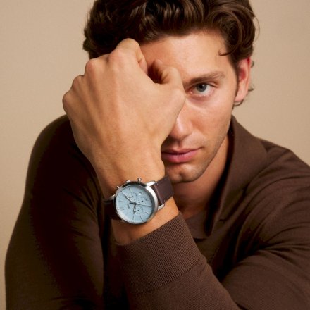 Fossil Neutra Chronograph Zegarek Męski na brązowym pasku FS6109