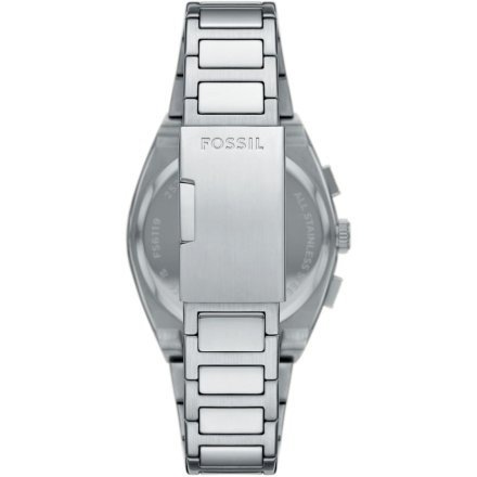 Fossil Everett Chronograph Zegarek Męski Srebrny na bransolecie FS6117