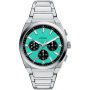 Fossil Everett Chronograph Zegarek Męski Srebrny na bransolecie FS6117