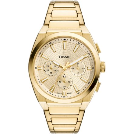 Fossil Everett Chronograph Zegarek Męski Złoty na bransolecie FS6119