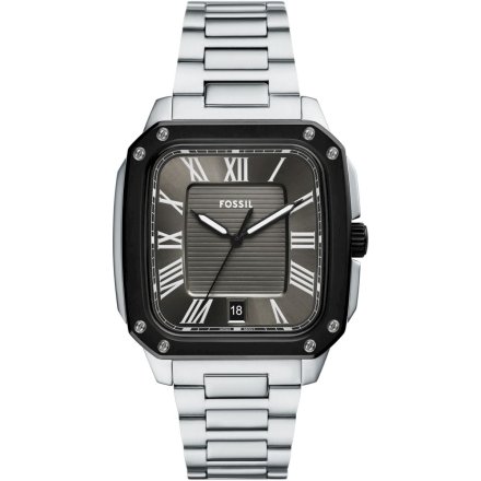 Fossil Crosby Zegarek Męski Srebrny na bransolecie FS6122