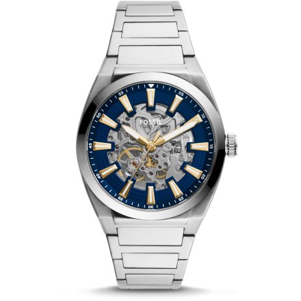 Fossil Everett Automatic Zegarek Męski Srebrny na bransolecie ME3220
