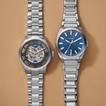 Fossil Townsman Automatic Zegarek Męski Srebrny na bransolecie ME3260